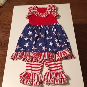Girls Ruffled Set